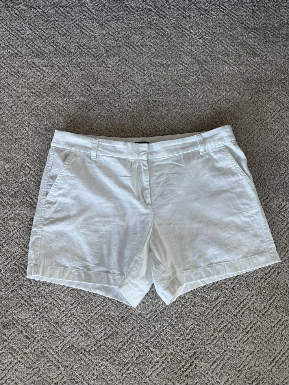 J. Crew White 5 inch Shorts